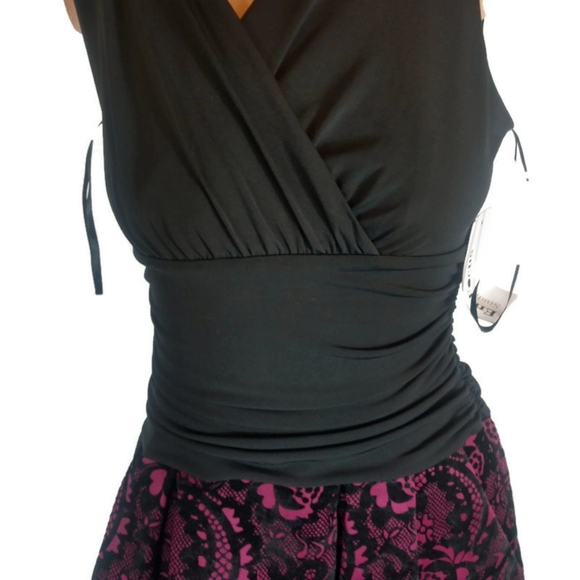 Enfocus Studio Semi formal lace drape dress - Picture 4 of 7